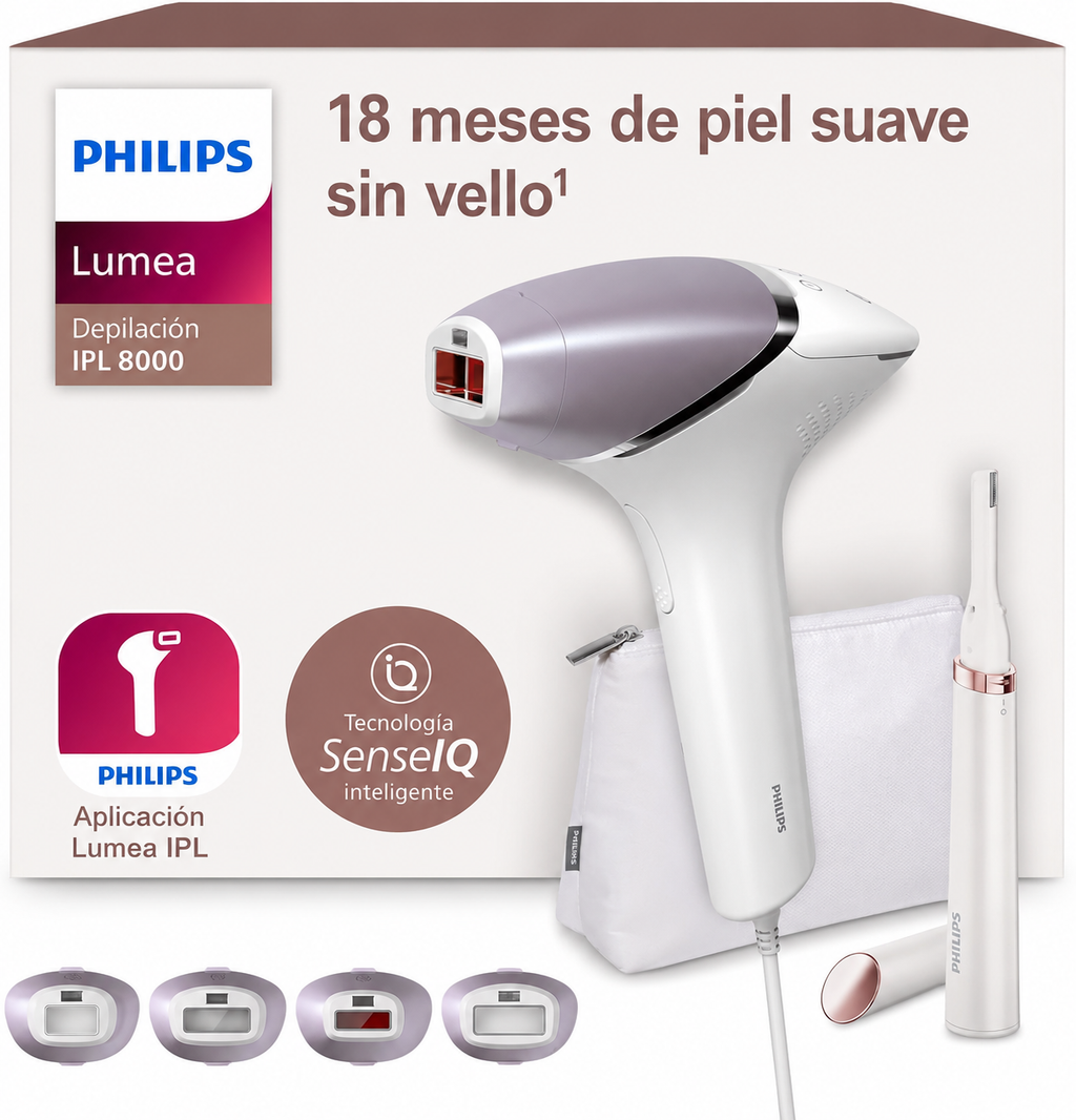 Philips Lumea Serie 9900 Prestige IPL con SenseIQ™ y SkinAI™
